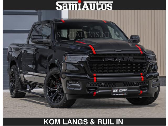 Dodge RAM PICKUP LIMITED H.O 540PK | Massage + Full Option | De Meest Luxe en Volle Pick-Up in zijn Klasse | Comfortabele Dubbele Cabine met Royale 5 Zitplaatsen | BPM vrij | Nu Leverbaar uit Voorraad | Voorraad Nr 2326 - 5169 | De specialist in Amerikaanse pick-ups in Nederland en Europa.
