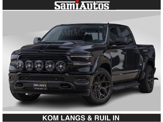 Dodge RAM PICKUP BLACK OPS | 5.7 V8 HEMI | WIDEBODY HULK | OPEN UITLAAT KLEP | ZEER DIK | DUBBELE CABINE | DC | 5 PERSOONS | GRIJS KENETEKEN | EXTRA BREDE WIELEN IN HET BRONS | MEGA DIK | 3500KG TREKVERMOGEN |