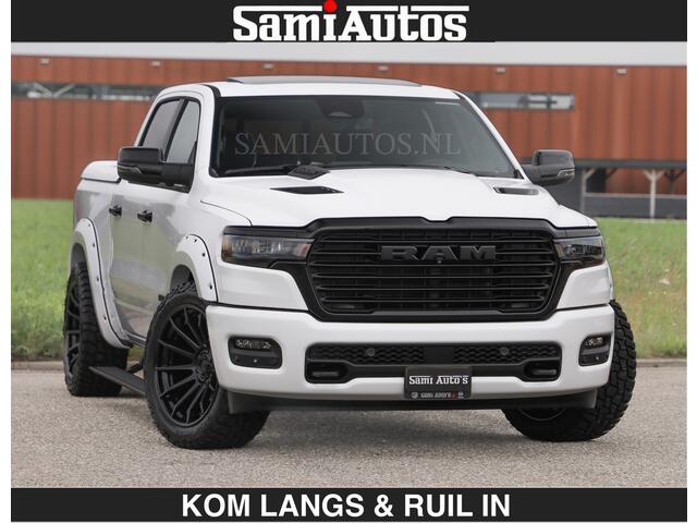 Dodge RAM PICKUP HUD | 420PK | LUCHTVERING | PANO | PASSAGIERSSCHERM | BOM EN BOM VOL | Comfortabele Dubbele Cabine met Royale 5 Zitplaatsen | DODGE RAM PREMIUM LARAMIE EDITION | Voorraad Nr 2230 - 8765 | De specialist in Amerikaanse pick-ups in Nederland en Europa.