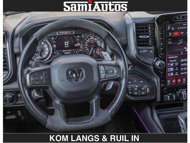 Dodge RAM PICKUP TRX 6.2 V8 HELLCAT | ANVIL | CARBON | RODE STIKSELS | BOM VOL | CREW CAB DUBBELE CABINE | 5 PERSOONS |