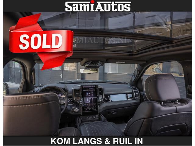 Dodge RAM PICKUP Limited Night H.O 540HP 706Nm | Massage + Full Option | De Meest Luxe en Volle Pick-Up in zijn Klasse | Comfortabele Dubbele Cabine met Royale 5 Zitplaatsen | BPM vrij | Nu Leverbaar uit Voorraad | Voorraad Nr 2356 - 0990 | De specialist in Amerikaanse pick-ups in Nederland en Europa.