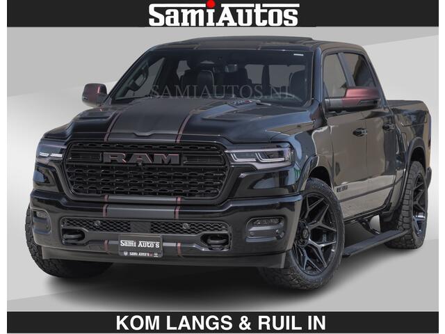 Dodge RAM PICKUP Limited 540 PK | HUD | LUCHTVERING | MASSAGE | PASSAGIERSSCHERM | De Meest Luxe en Volle Pick-Up in zijn Klasse | Comfortabele Dubbele Cabine met Royale 5 Zitplaatsen | BPM vrij | Nu Leverbaar uit Voorraad | Voorraad Nr 2335 - 5153 | De specialist in Amerikaanse pick-ups in Nederland en Europa.