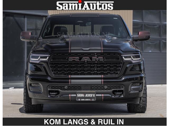 Dodge RAM PICKUP Limited 540 PK | HUD | LUCHTVERING | MASSAGE | PASSAGIERSSCHERM | De Meest Luxe en Volle Pick-Up in zijn Klasse | Comfortabele Dubbele Cabine met Royale 5 Zitplaatsen | BPM vrij | Nu Leverbaar uit Voorraad | Voorraad Nr 2335 - 5153 | De specialist in Amerikaanse pick-ups in Nederland en Europa.