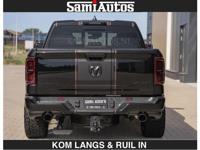 Dodge RAM PICKUP Limited 540 PK | HUD | LUCHTVERING | MASSAGE | PASSAGIERSSCHERM | De Meest Luxe en Volle Pick-Up in zijn Klasse | Comfortabele Dubbele Cabine met Royale 5 Zitplaatsen | BPM vrij | Nu Leverbaar uit Voorraad | Voorraad Nr 2335 - 5153 | De specialist in Amerikaanse pick-ups in Nederland en Europa.