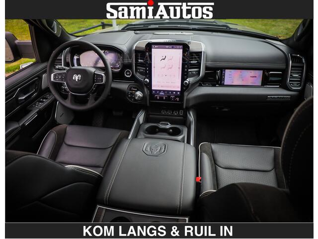 Dodge RAM PICKUP BOM VOL | Night Premium | Full Option | De Meest Luxe Pick-Up in zijn Klasse | Comfortabele Dubbele Cabine met Royale 5 Zitplaatsen | BPM vrij | Nu Leverbaar uit Voorraad | Voorraad Nr 2287 - 3384 | De specialist in Amerikaanse pick-ups in Nederland en Europa.