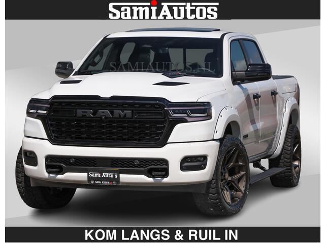 Dodge RAM PICKUP Limited 540 PK De Meest Luxe en Volle Pick-Up in zijn Klasse | Massage + Full Option | Comfortabele Dubbele Cabine met Royale 5 Zitplaatsen | BPM vrij | Nu Leverbaar uit Voorraad | Voorraad Nr 2351 - 7478 | De specialist in Amerikaanse pick-ups in Nederland en Europa.