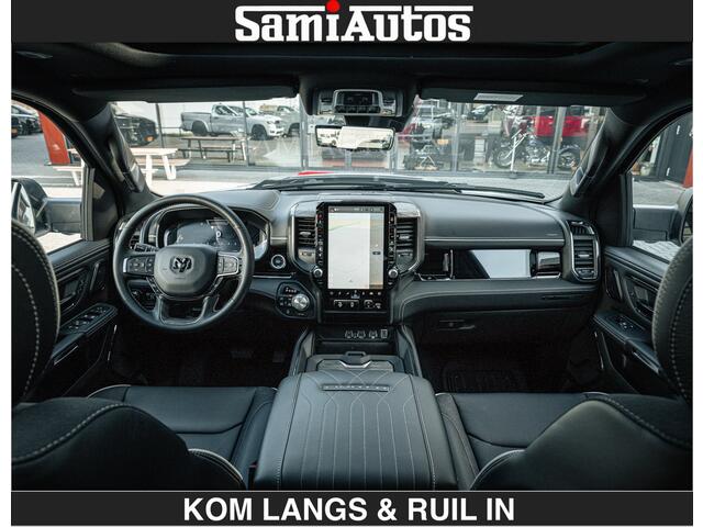 Dodge RAM PICKUP Limited 540 PK De Meest Luxe en Volle Pick-Up in zijn Klasse | Massage + Full Option | Comfortabele Dubbele Cabine met Royale 5 Zitplaatsen | BPM vrij | Nu Leverbaar uit Voorraad | Voorraad Nr 2351 - 7478 | De specialist in Amerikaanse pick-ups in Nederland en Europa.