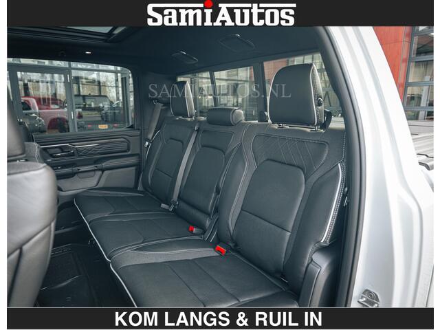 Dodge RAM PICKUP Limited 540 PK De Meest Luxe en Volle Pick-Up in zijn Klasse | Massage + Full Option | Comfortabele Dubbele Cabine met Royale 5 Zitplaatsen | BPM vrij | Nu Leverbaar uit Voorraad | Voorraad Nr 2351 - 7478 | De specialist in Amerikaanse pick-ups in Nederland en Europa.