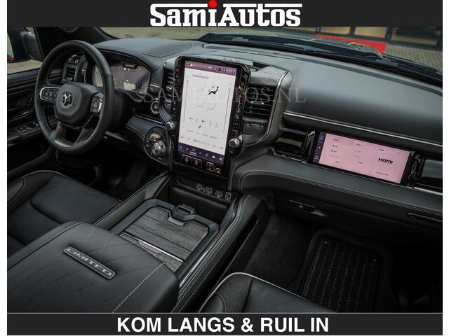 Dodge RAM PICKUP Limited 540 PK | De Meest Luxe en Volle Pick-Up in zijn Klasse | Massage + Full Option | Comfortabele Dubbele Cabine met Royale 5 Zitplaatsen | BPM vrij | Nu Leverbaar uit Voorraad | Voorraad Nr 2334 - 5409 | De specialist in Amerikaanse pick-ups in Nederland en Europa.