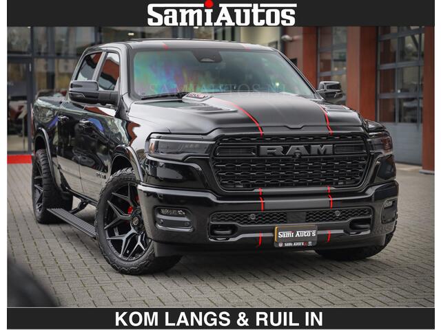 Dodge RAM PICKUP Limited 540 PK | De Meest Luxe en Volle Pick-Up in zijn Klasse | Massage + Full Option | Comfortabele Dubbele Cabine met Royale 5 Zitplaatsen | BPM vrij | Nu Leverbaar uit Voorraad | Voorraad Nr 2334 - 5409 | De specialist in Amerikaanse pick-ups in Nederland en Europa.