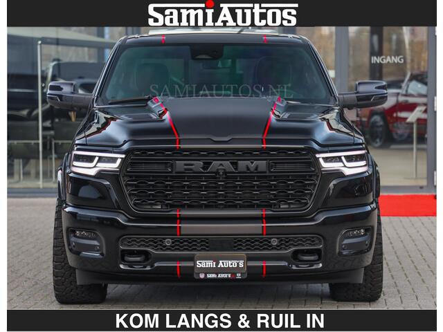 Dodge RAM PICKUP LIMITED 2027 5.7 V8 HEMI | MAXIMAAL UITGERUST | DUBBELE CABINE | 5 PERSOONS | DC | Allernieuwste Limited uitvoering - volledig uitgerust met alle opties, inclusief MWK en normale laadbak.