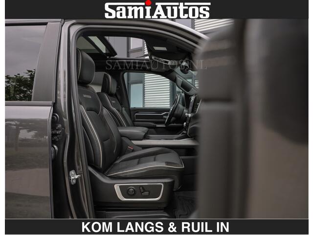 Dodge RAM PICKUP SPORT LARAMIE 5.7 V8 HEMI | LUCHTVERING | 2023 | PANODAK | GROOTSCHERM | DC | TOP KLEUR GRANITE | CREW CAB | DUBBELE CABINE | 5 PERSOONS |