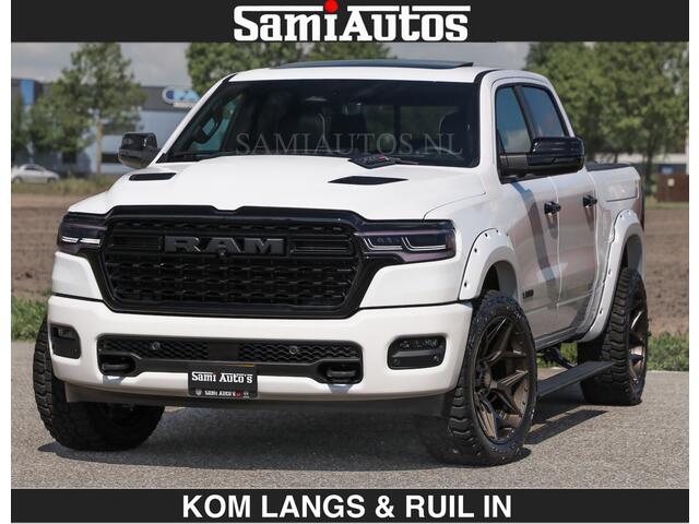 Dodge RAM PICKUP LIMITED H.O 540 PK 706Nm | Massage + Full Option | De Meest Luxe en Volle Pick-Up in zijn Klasse | Comfortabele Dubbele Cabine met Royale 5 Zitplaatsen | BPM vrij | Nu Leverbaar uit Voorraad | Voorraad Nr 2336 - 7700 | De specialist in Amerikaanse pick-ups in Nederland en Europa.