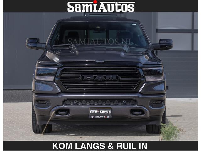 Dodge RAM PICKUP SPORT | MEEST VOLLE RAM | 5.7 V8 HEMI | LUCHTVERING | HUD | MWK | PANO | VOL DIGI SCHERMEN | NIGHT EDITION | DUBBELE CABINE | 5 PERSOONS | DC | CREW CAB | TOP STAAT | KLEUR: GRANITE NIGHT EDITION GEWELDIGE KLEUR |