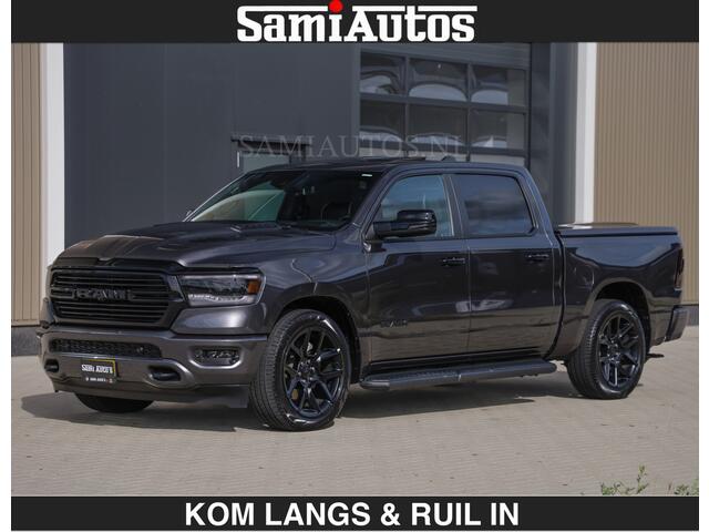 Dodge RAM PICKUP SPORT | MEEST VOLLE RAM | 5.7 V8 HEMI | LUCHTVERING | HUD | MWK | PANO | VOL DIGI SCHERMEN | NIGHT EDITION | DUBBELE CABINE | 5 PERSOONS | DC | CREW CAB | TOP STAAT | KLEUR: GRANITE NIGHT EDITION GEWELDIGE KLEUR |