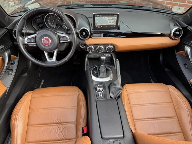 Fiat 124 Spider 1.4 M-AIR T LUSSO AUTOMAAT NAV CAMERA CRUISE LEER STOELVW DAB XENON LMV