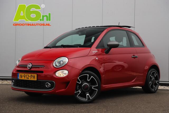 Fiat 500 1.0 Hybrid Sport Schuifdak Half Leder Carplay Android Navigatie Climate Cruise Control 16 inch LMV