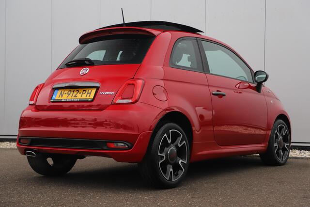 Fiat 500 1.0 Hybrid Sport Schuifdak Half Leder Carplay Android Navigatie Climate Cruise Control 16 inch LMV