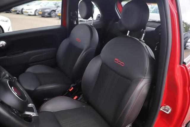 Fiat 500 1.0 Hybrid Sport Schuifdak Half Leder Carplay Android Navigatie Climate Cruise Control 16 inch LMV