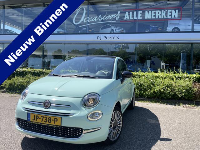 Fiat 500 1.2 Lounge Nieuw bij ons geleverd - Panoramadak - Airco - navigatie - Lederen bekleding - Multifunctioneel stuurwiel - Parkeersensoren achter - Mistlampen - Set winterwielen erbij