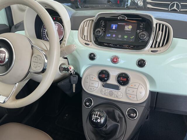 Fiat 500 1.2 Lounge Nieuw bij ons geleverd - Panoramadak - Airco - navigatie - Lederen bekleding - Multifunctioneel stuurwiel - Parkeersensoren achter - Mistlampen - Set winterwielen erbij