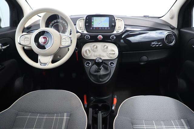 Fiat 500 1.0 Hybrid Lounge Schuifdak Cruise Control Carplay Android Navigatie Airco 15 inch LMV