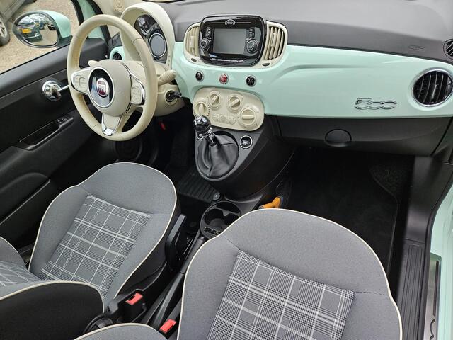 Fiat 500 1.2 Lounge /Apple Carplay/Pano/Cruise Contr./Airco/Parkeersens./DAB+/Navi/16''LMV/(MET GARANTIE*)