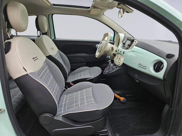 Fiat 500 1.2 Lounge /Apple Carplay/Pano/Cruise Contr./Airco/Parkeersens./DAB+/Navi/16''LMV/(MET GARANTIE*)