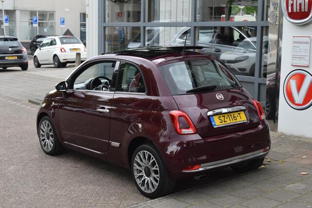 Fiat 500 80pk Lounge|16"|Open dak|PDC|Nav|Clima