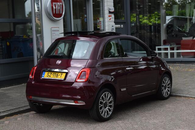 Fiat 500 80pk Lounge|16"|Open dak|PDC|Nav|Clima