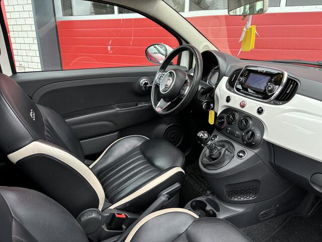 Fiat 500 0.9 TwinAir Turbo Lounge SCHUIFDAK / LEDER / NAVI / AIRCO / BLUETOOTH / DAB+ / NL-AUTO