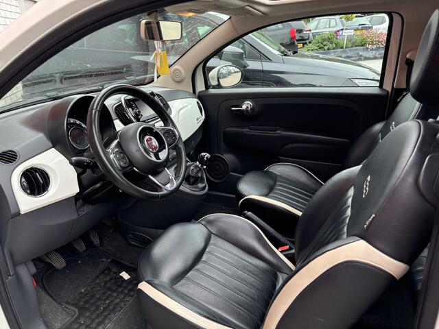 Fiat 500 0.9 TwinAir Turbo Lounge SCHUIFDAK / LEDER / NAVI / AIRCO / BLUETOOTH / DAB+ / NL-AUTO