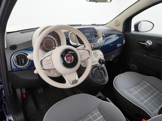 Fiat 500 1.0 Hybrid Lounge Airco, Cruise Control, Apple Carplay, Android Auto, LM velgen