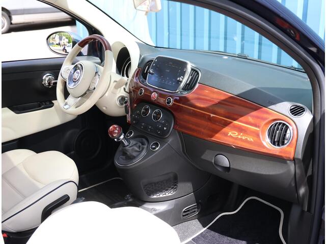 Fiat 500 0.9 TwinAir 105PK Turbo Riva | Nummer 18/500! | AppleCarPlay/AndroidAuto | Climate Control | Glazen dak | Lederen Bekleding | Two-Tone | 16 inch lichtmetalen velgen |
