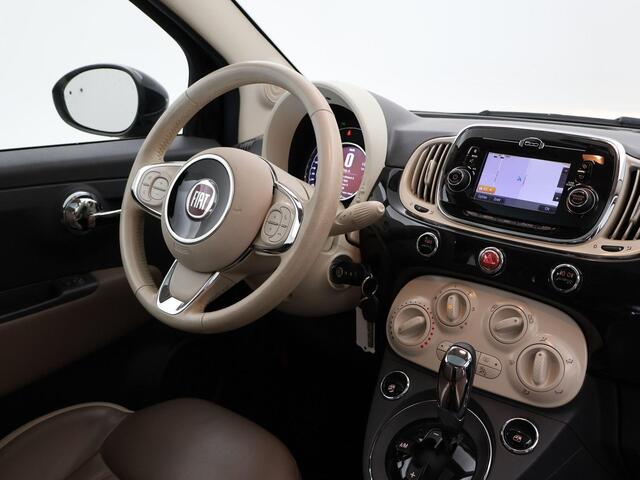 Fiat 500 0.9T AUTOMAAT + BRUIN LEDER | DIGITALE COCKPIT | PANORAMA | NAVIGATIE | DAB