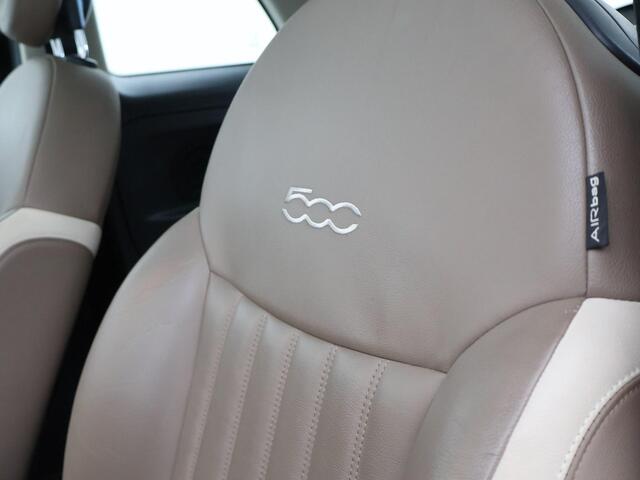 Fiat 500 0.9T AUTOMAAT + BRUIN LEDER | DIGITALE COCKPIT | PANORAMA | NAVIGATIE | DAB