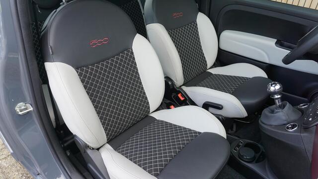 Fiat 500 1.0 69pk Hybrid Dolcevita Edition Pano.Dak Virtual Clima Navi H-Leder *Luxe Interieur* 39728km! *Zeer Nette Fiat*