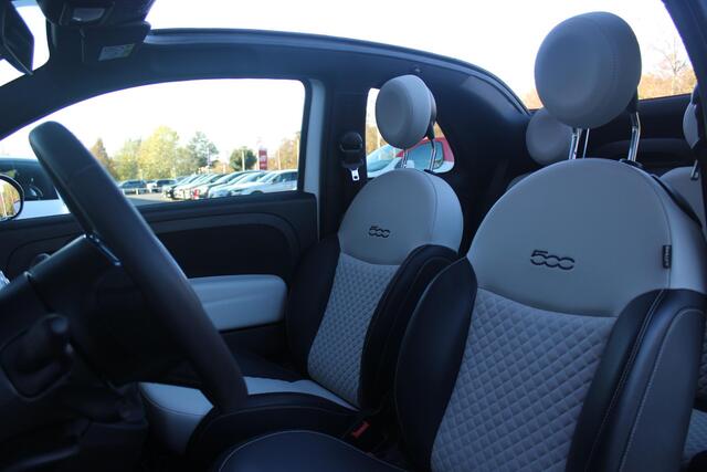 Fiat 500 1.0 72PK HYbrid DOLCEVITA CABRIO | ELEKRISCH BEDIENBAAR CABRIODAK | CLIMATE CONTROL | DAB+ RADIO | CRUISE CONTROL | HALF STOF HALF LEDEREN BEKLEDING | 15"LICHT METALEN VELGEN | LED DAGRIJ VERLICHTING |