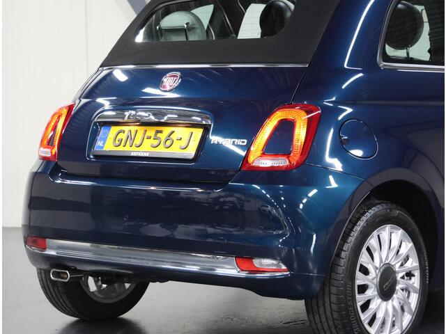 Fiat 500 1.0 70PK Hybrid Sport | AppleCarplay/AndroidAuto | Climate Control | Xenon Koplampen | Vouwdak | Cruise Control | DAB Ontvanger | Start/Stop Systeem | 16" Lichtmetalen Velgen | Isofix | Parkeersensoren |