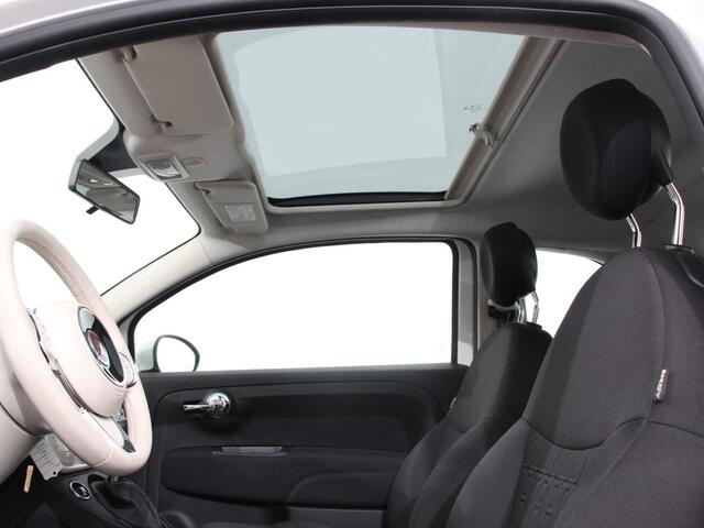 Fiat 500 1.0 Hybrid Dolcevita Panorama dak Climate Control Cruise Control Navigatie Apple Carplay/Android Auto Dab Digitale Cockpit Parkeer Sensoren Lichtmetalen Velgen 16" Led