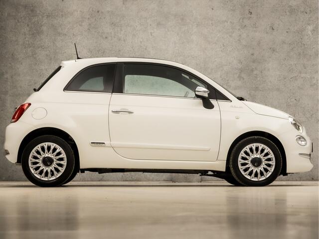 Fiat 500 1.0 Hybrid Dolcevita (PANORAMADAK, CHROME PAKKET, APPLE CARPLAY, LEDER, PARKEERSENSOREN, SPORTSTOELEN, CRUISE, ZWART HEMEL, LM VELGEN, NIEUWE APK, NIEUWSTAAT)