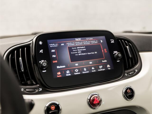 Fiat 500 1.0 Hybrid Dolcevita (PANORAMADAK, CHROME PAKKET, APPLE CARPLAY, LEDER, PARKEERSENSOREN, SPORTSTOELEN, CRUISE, ZWART HEMEL, LM VELGEN, NIEUWE APK, NIEUWSTAAT)