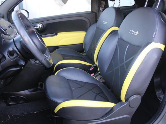 Fiat 500 0.9 TwinAir Turbo Sport | MAT GROEN | NAVIGATIE | LEDEREN BEKLEDING |