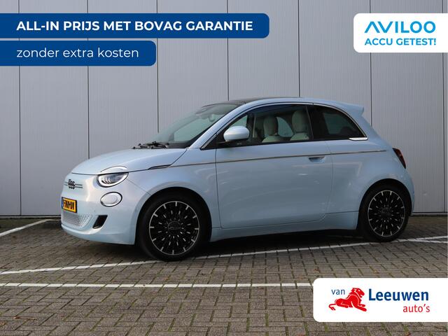 Fiat 500 La Prima 42 kWh | Panoramadak | Leder | Keyless | Camera