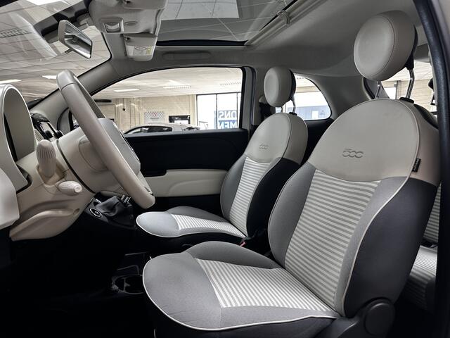 Fiat 500 0.9 TwinAir Turbo Collezione/ Pano-Dak!/ LED Dagrijverl./ CRUISE/ 16''LMV/ Airco/ Navi/ Multi.LEDER.Stuur/ Elek.Pakket/ Isofix/ C.V.Afstand.