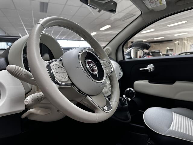 Fiat 500 0.9 TwinAir Turbo Collezione/ Pano-Dak!/ LED Dagrijverl./ CRUISE/ 16''LMV/ Airco/ Navi/ Multi.LEDER.Stuur/ Elek.Pakket/ Isofix/ C.V.Afstand.