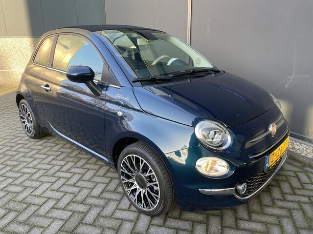 Fiat 500 1.0 Hybrid Airco - Cruise control - Parkeersensoren achter - Open dak - Bluetooth - Navigatiesysteem - Mistlampen voor - Stuur multifunctioneel - Elektrische ramen voor - Stuur leder - Licht metalen vel