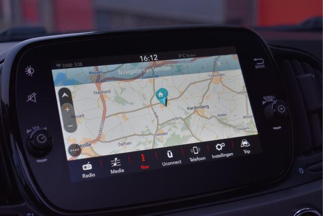 Fiat 500 1.2 Matte Green Panoramadak, Navi, Cruise control