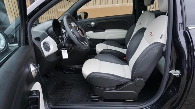 Fiat 500 1.0 Hybrid 70PK Dolcevita Elektrisch schuif/kantel Pano.dak H-Leder Sportstoelen Virtual 16inch LM 44079km!