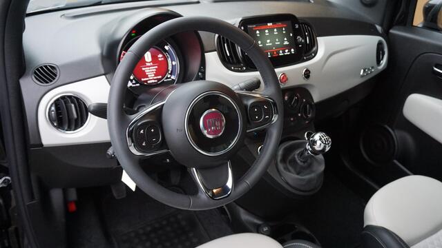 Fiat 500 1.0 Hybrid 70PK Dolcevita Elektrisch schuif/kantel Pano.dak H-Leder Sportstoelen Virtual 16inch LM 44079km!
